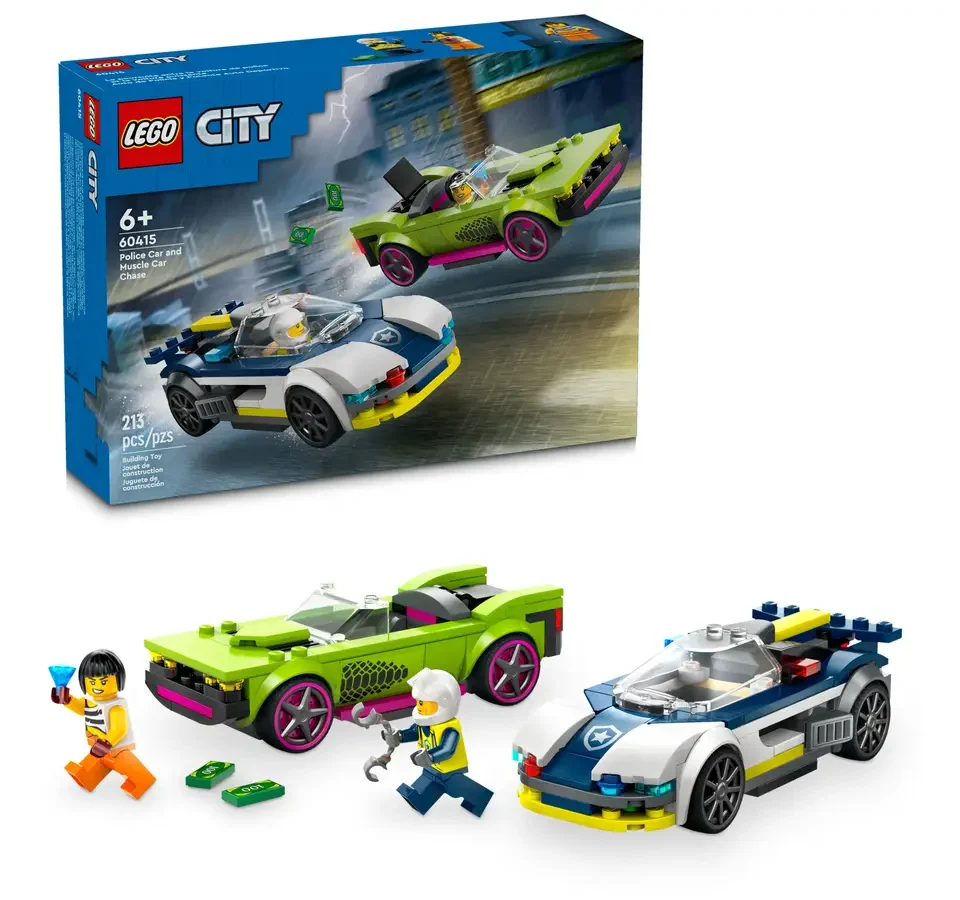Alternative view of לגו City מרדף מכונית משטרה ומכונית-על (60415)