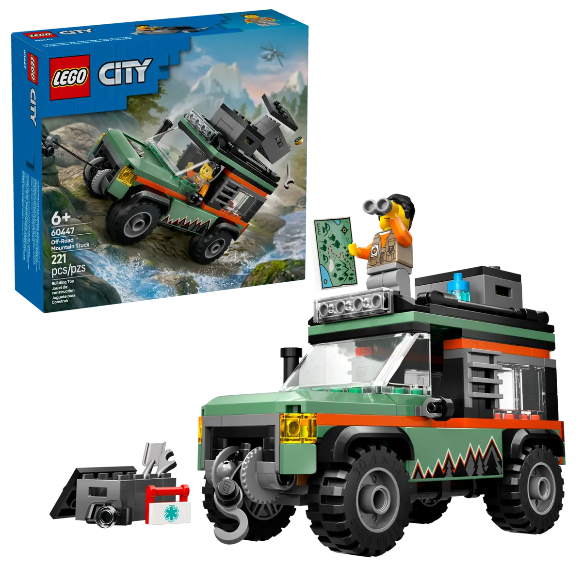 לגו City – רכב שטח 4×4 לנסיעה בהרים (60447) – תמונה 2