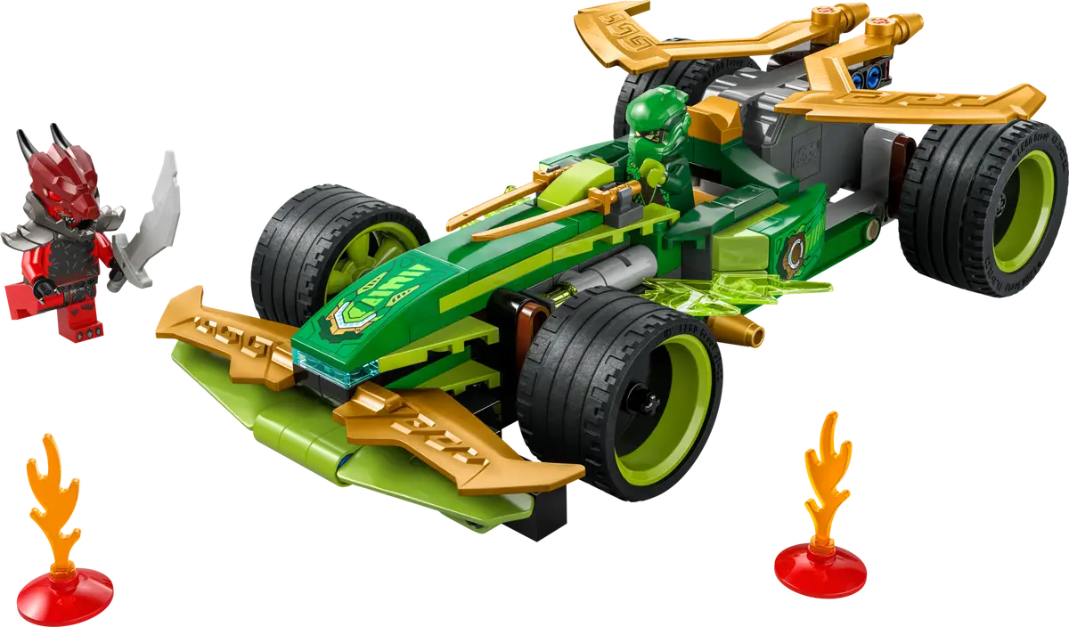 לגו Ninjago – מכונית מרוץ במנגנון משיכה אחורה של לויד (71828)