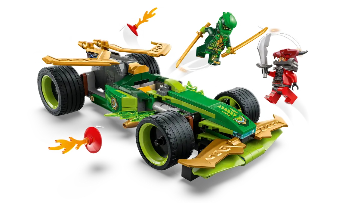 לגו Ninjago – מכונית מרוץ במנגנון משיכה אחורה של לויד (71828) – תמונה 3