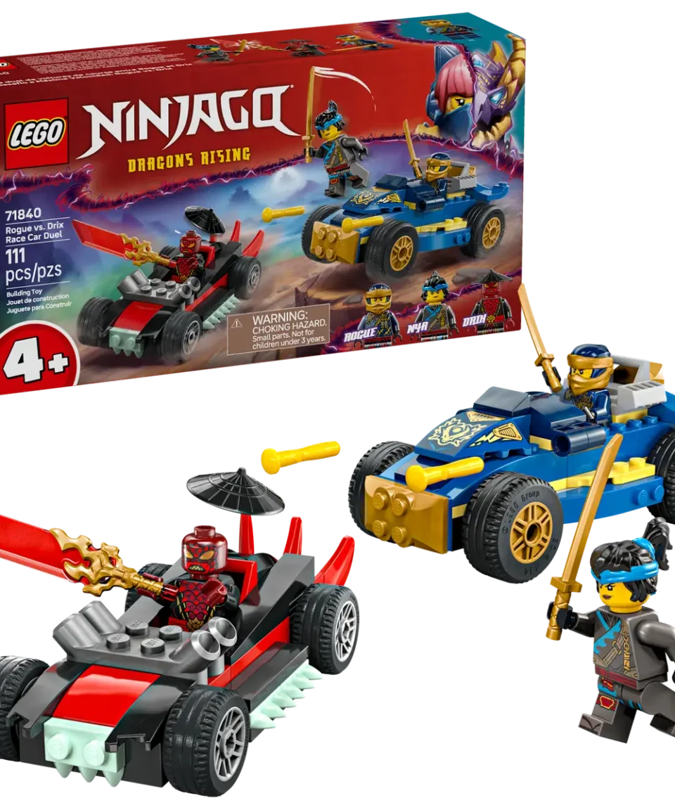 Alternative view of לגו Ninjago – רוג נגד דריקס בדו-קרב מכוניות מרוץ (71840)