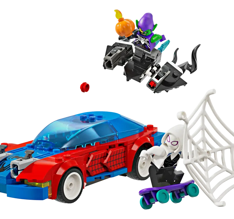 לגו Marvel מכונית מרוץ של ספיידרמן והגובלין הירוק-ונום (76279)