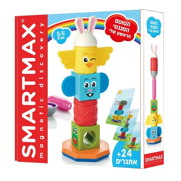 משחק הרכבה לילדים- סמארטמקס מגדל הטוטם הראשון